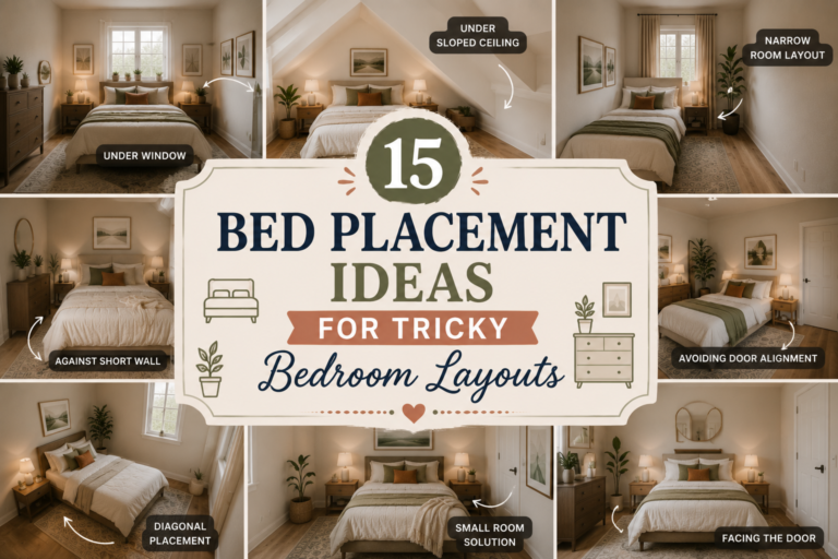 15 Bed Placement Ideas for Tricky Bedroom Layouts