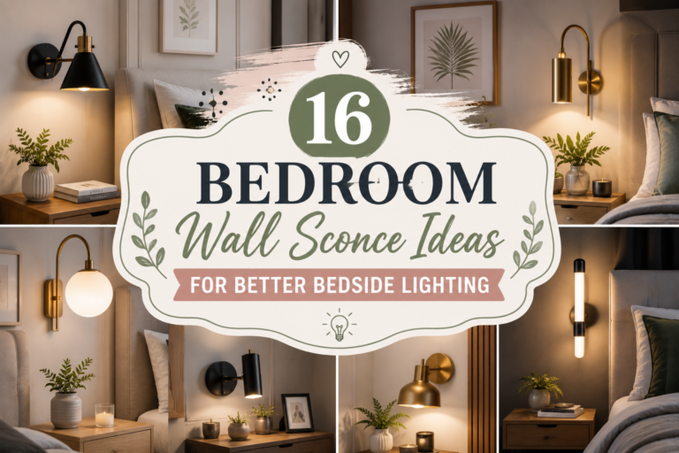 16 Bedroom Wall Sconce Ideas for Better Bedside Lighting