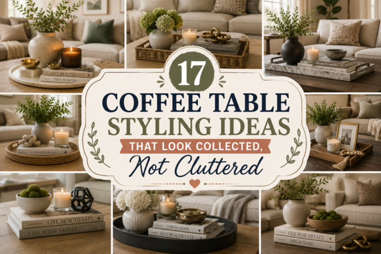 17 Coffee Table Styling Ideas That Look Collected, Not Cluttered