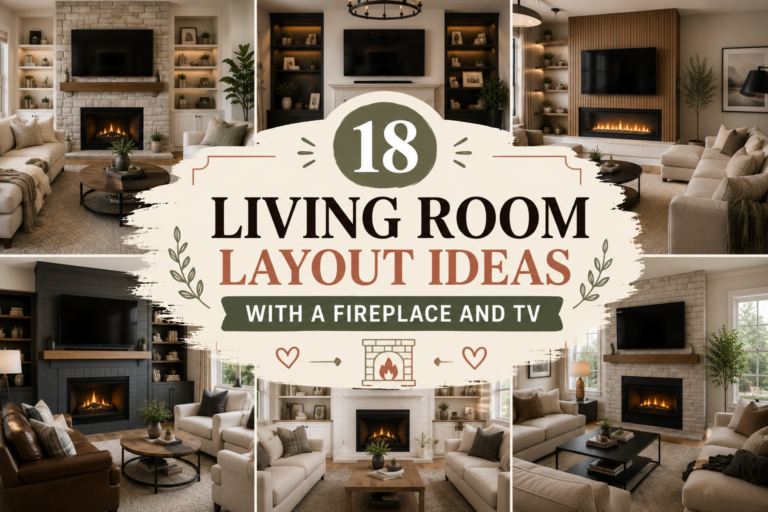 18 Living Room Layout Ideas With a Fireplace and TV