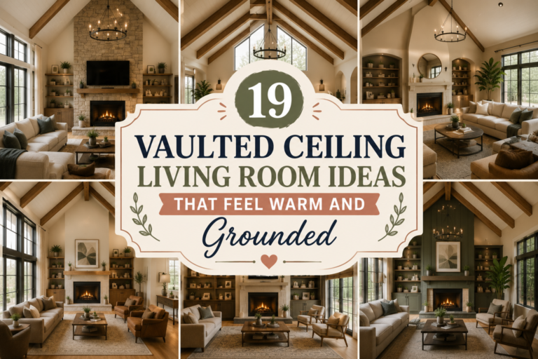 19 Vaulted Ceiling Living Room Ideas That Feel Warm and Grounded