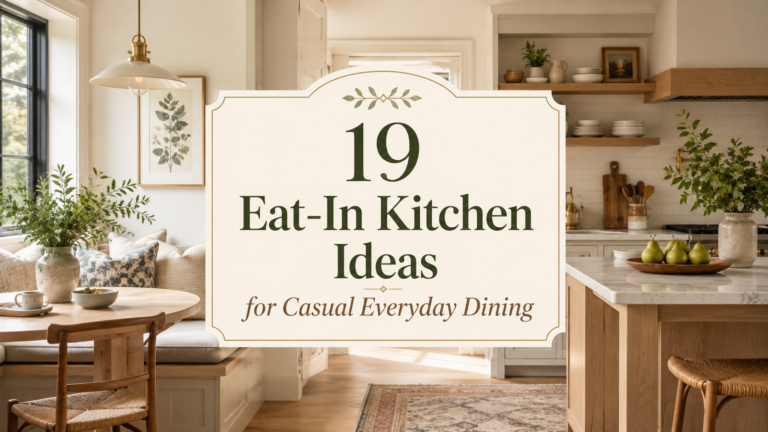 19 Eat-In Kitchen Ideas for Casual Everyday Dining