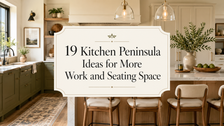 19 Kitchen Peninsula Ideas for More Work and Seating Space