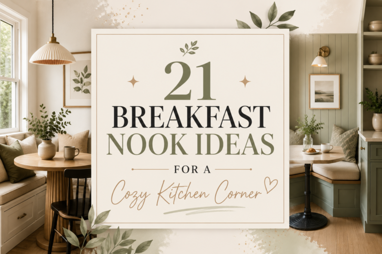 21 Breakfast Nook Ideas for a Cozy Kitchen Corner