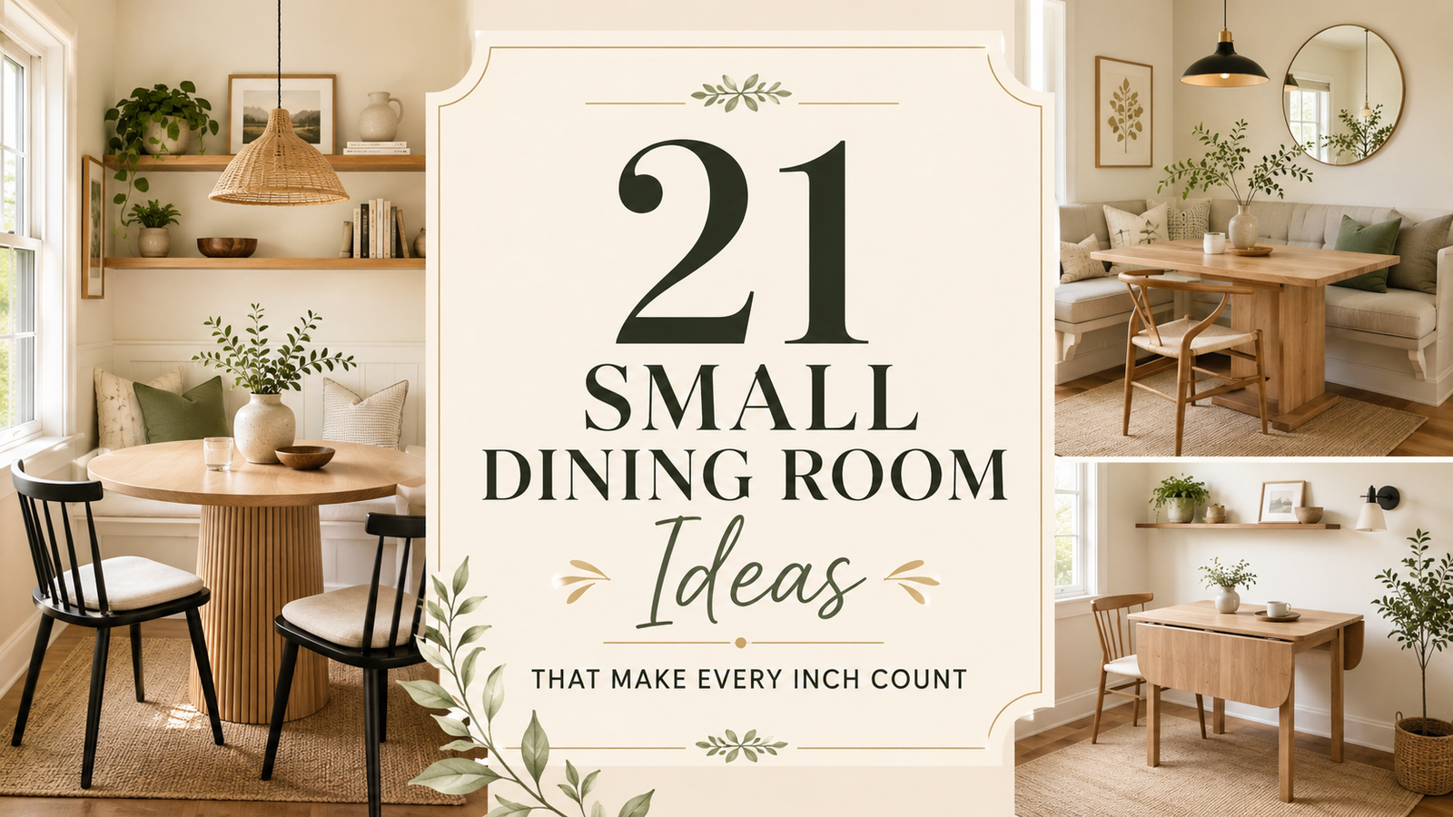 21 Small Dining Room Ideas That Make Every Inch Count