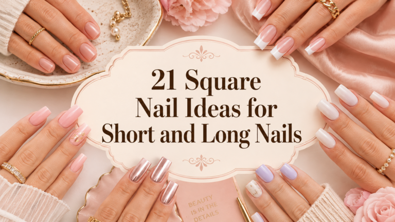 21 Square Nail Ideas for Short and Long Nails
