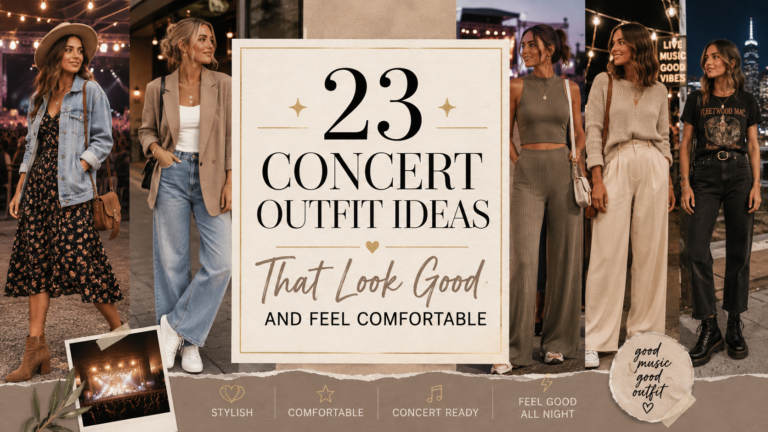 23 Concert Outfit Ideas That Look Good and Feel Comfortable