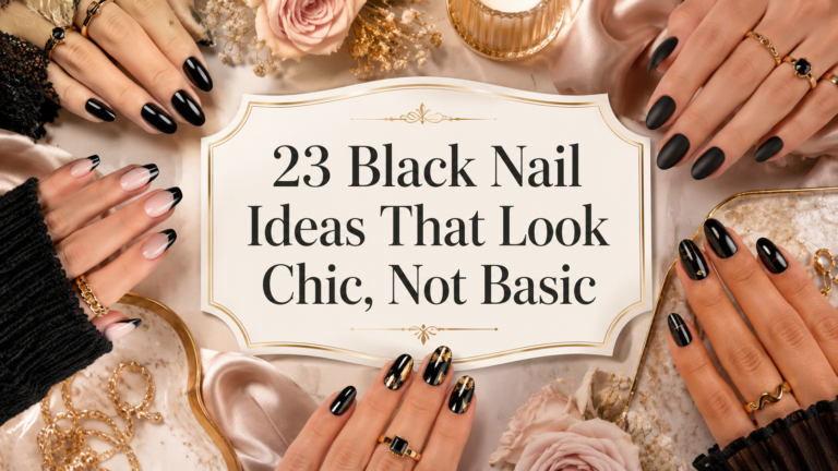 23 Black Nail Ideas That Look Chic, Not Basic